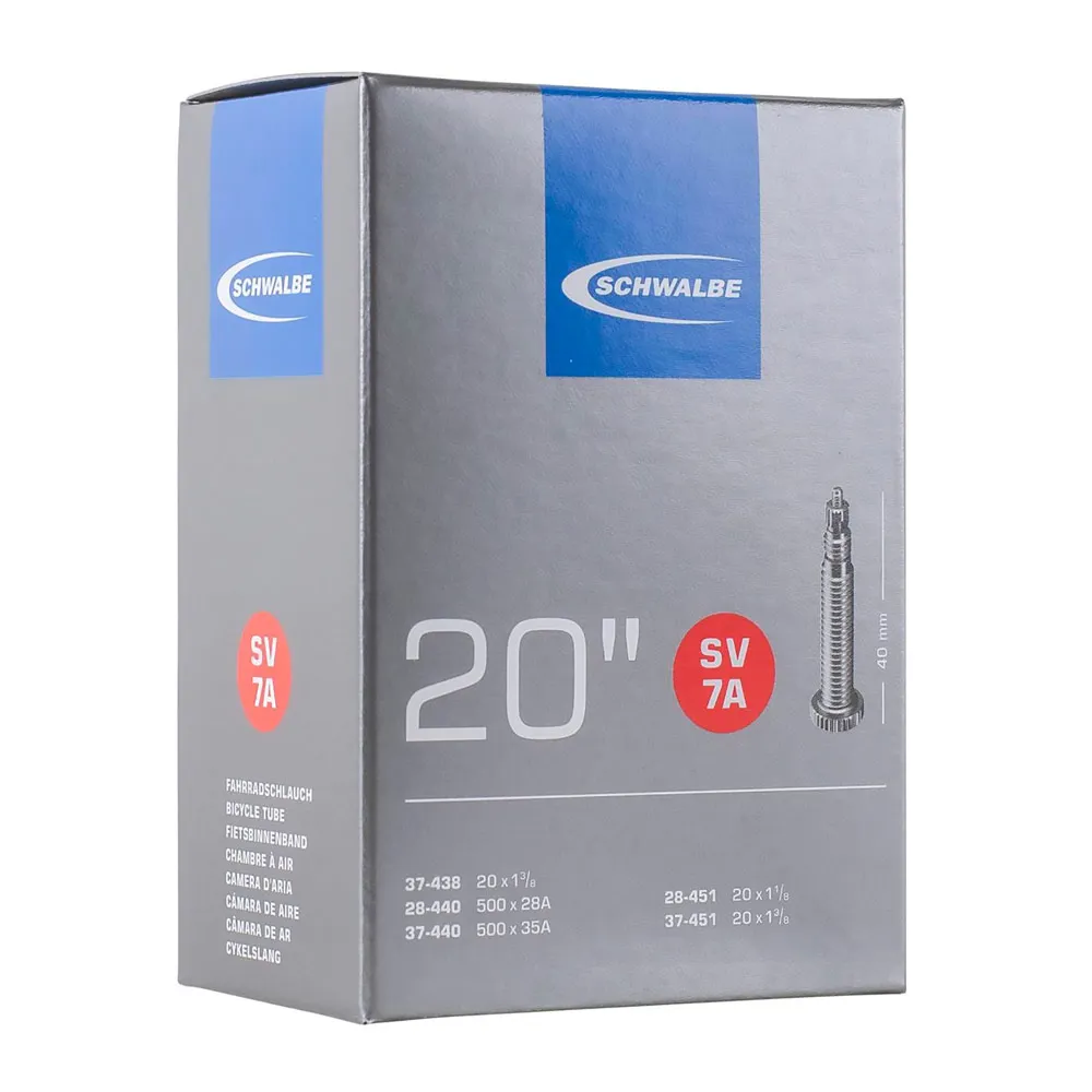 uPRISE Bikes Schwalbe SV7A 20 x 1 3/8 40mm Inner Tube - Presta | Price match, 365 day return s, 18-Month Warranty, Finance Available & Free UK Delivery