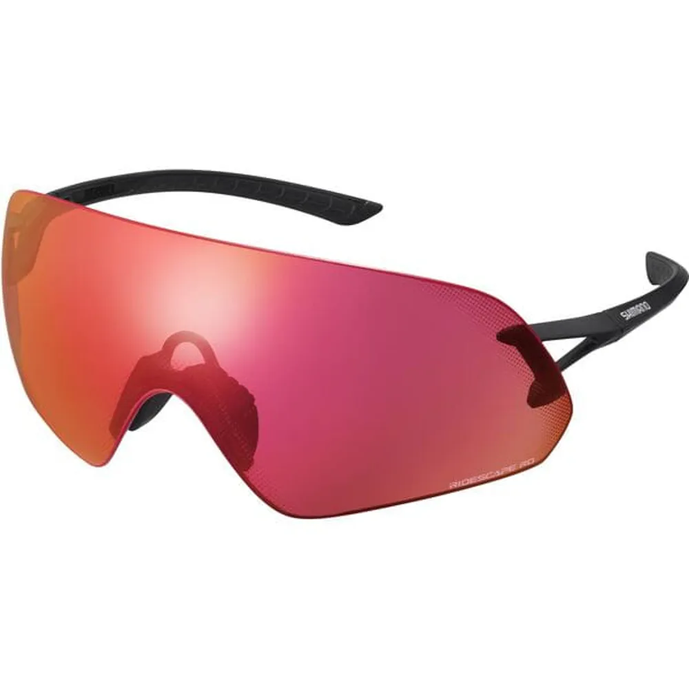 uPRISE Bikes Shimano Aerolite Sunglasses - RideScape Road Lens - Black | Price match, 365 day return s, 18-Month Warranty, Finance Available & Free UK Delivery