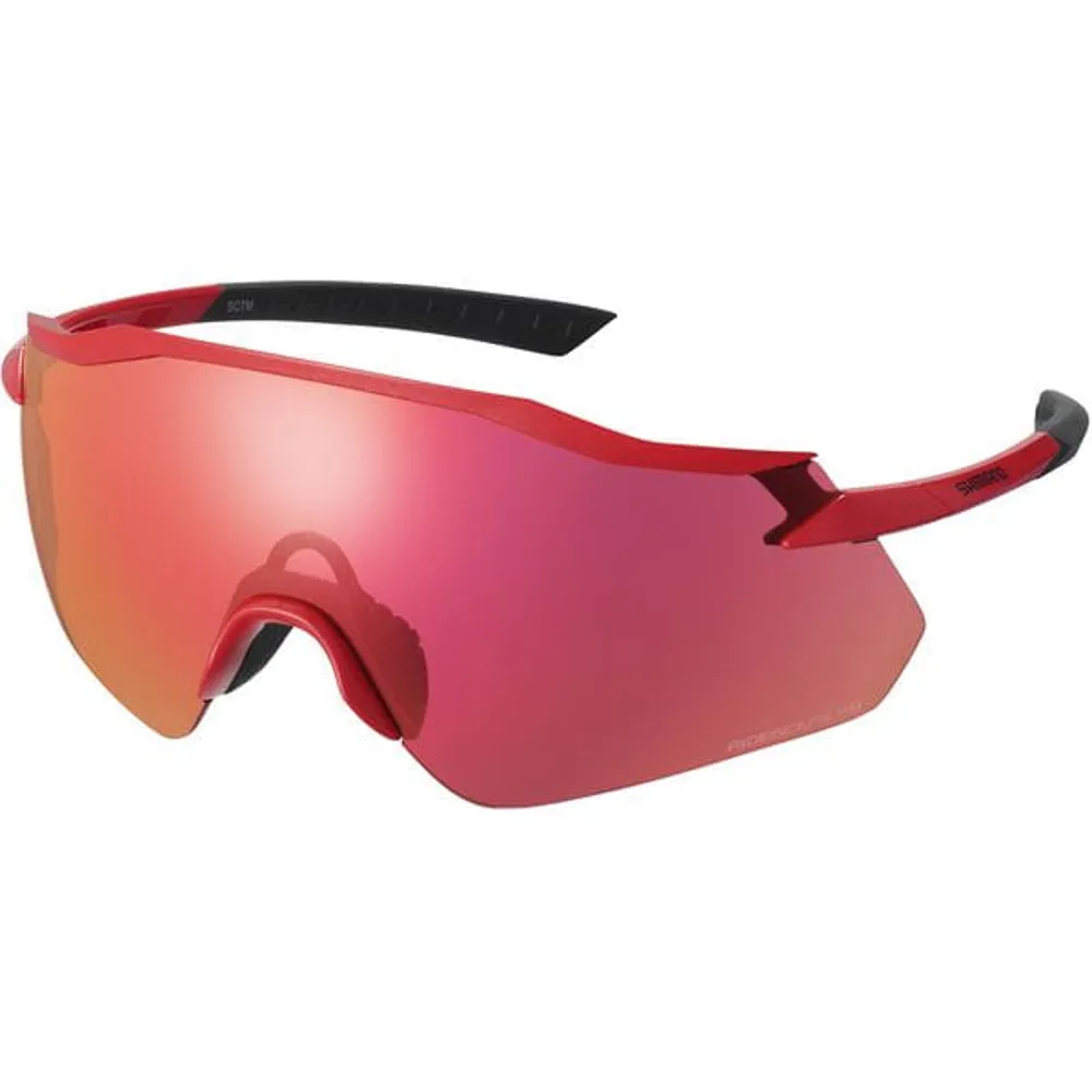 uPRISE Bikes Shimano Equinox Sunglasses - RideScape Road Lens - Red | Price match, 365 day return s, 18-Month Warranty, Finance Available & Free UK Delivery