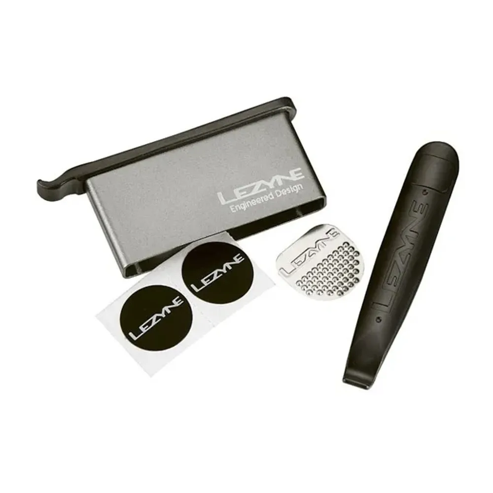 uPRISE Bikes Lezyne Lever Patch Kit - Silver | Price match, 365 day return s, 18-Month Warranty, Finance Available & Free UK Delivery