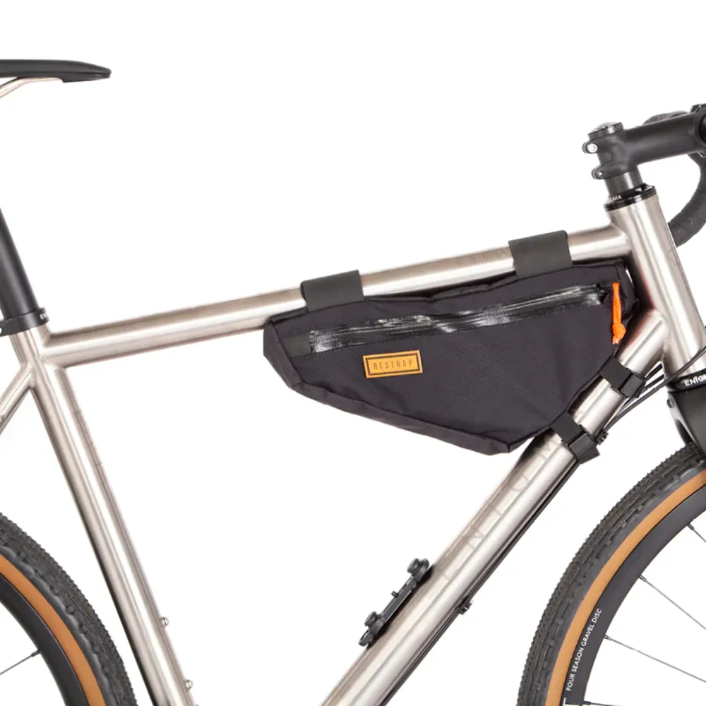 uPRISE Bikes Restrap Small Frame Bag - 2.5L - Black | Price match, 365 day return s, 18-Month Warranty, Finance Available & Free UK Delivery
