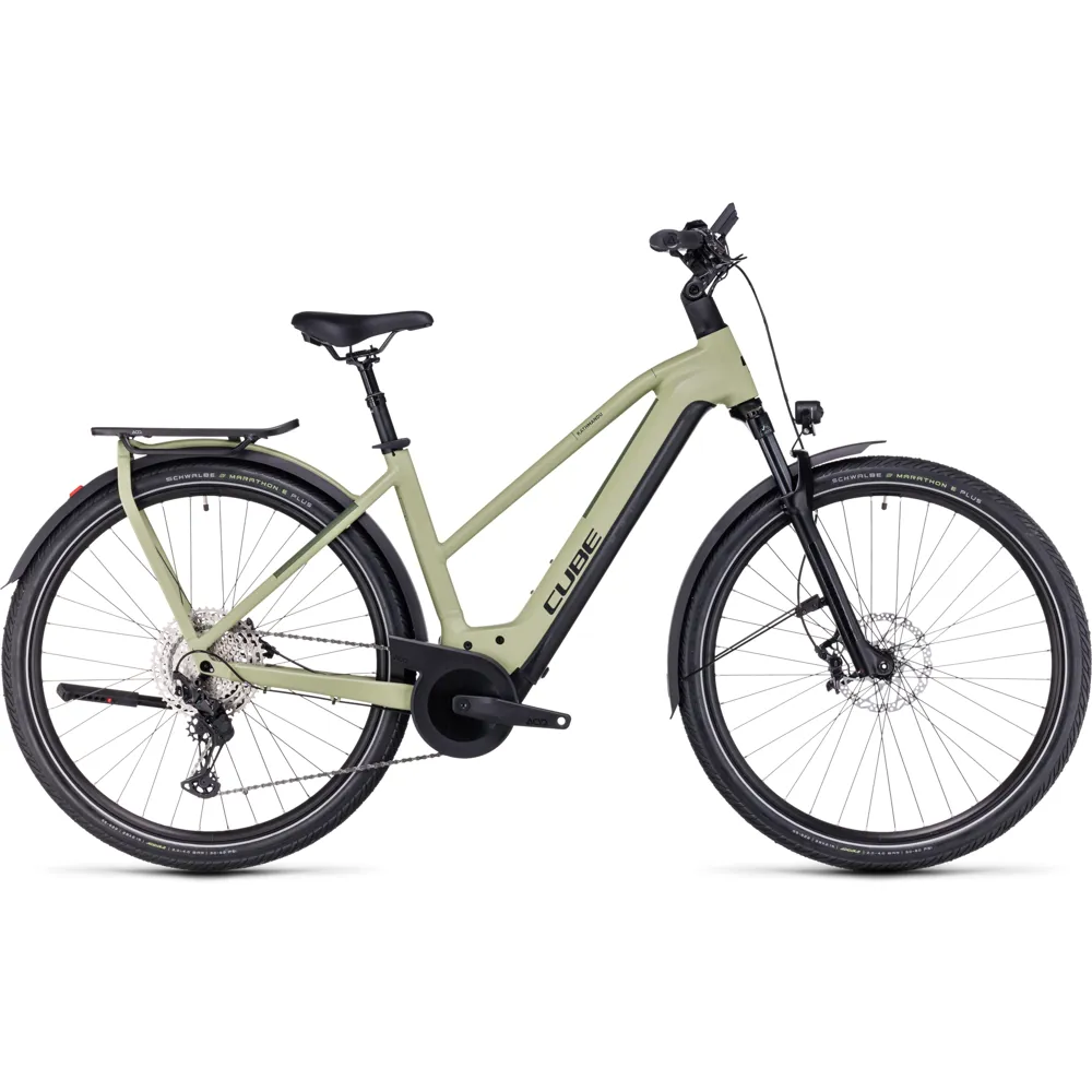 uPRISE Bikes Cube Kathmandu Hybrid SlX 750 Trapeze 2024 Electric Bike - Green/Olive | Price match, 365 day return s, 18-Month Warranty, Finance Available & Free UK Delivery