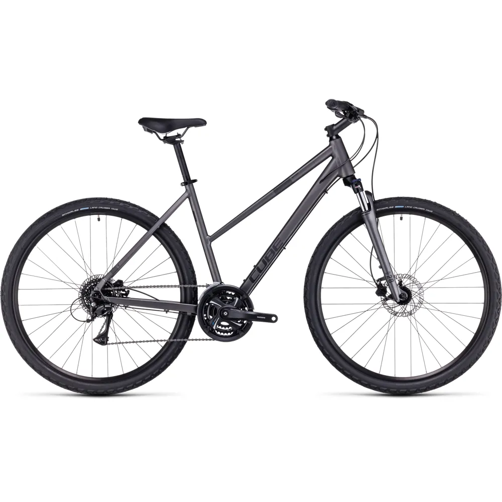 uPRISE Bikes Cube Nature Trapeze 2024 Women's Hybrid Bike - Graphite/Black | Price match, 365 day return s, 18-Month Warranty, Finance Available & Free UK Delivery