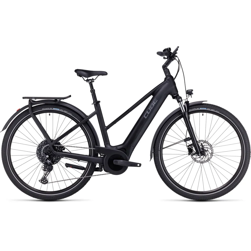 uPRISE Bikes Cube Touring Hybrid Pro 625 Trapeze 2024 Electric Bike - Black/Metal | Price match, 365 day return s, 18-Month Warranty, Finance Available & Free UK Delivery