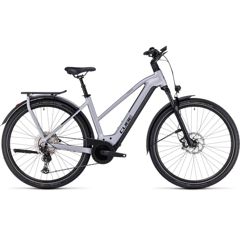 uPRISE Bikes Cube Kathmandu Hybrid SlX 750 Trapeze 2024 Electric Bike - Silver | Price match, 365 day return s, 18-Month Warranty, Finance Available & Free UK Delivery