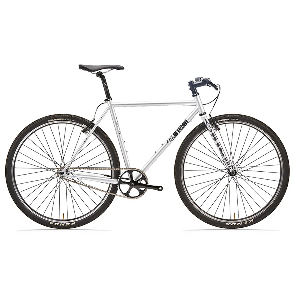 uPRISE Bikes Cinelli Tutto Plus 2024 Flat Bar Single Speed Road Bike - Silver | Price match, 365 day return s, 18-Month Warranty, Finance Available & Free UK Delivery