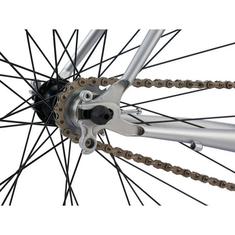 Cinelli Tutto Plus 2024 Flat Bar Single Speed Road Bike - Silver-4