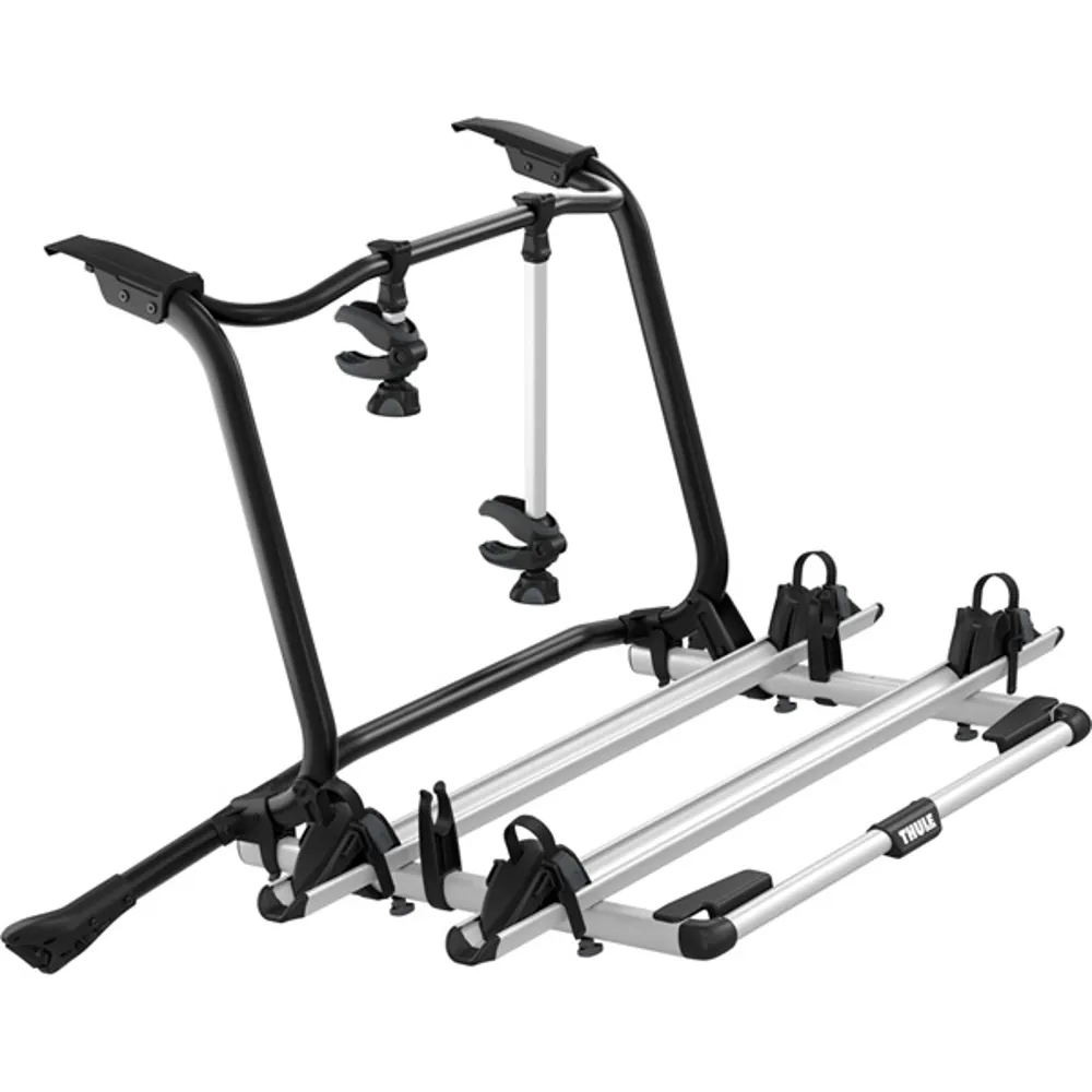 uPRISE Bikes Thule WanderWay 2-Bike Rear Mount Cycle Carrier - Black/Silver | Price match, 365 day return s, 18-Month Warranty, Finance Available & Free UK Delivery