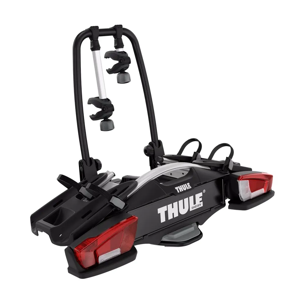 uPRISE Bikes Thule VeloCompact 2 Bike 13- Pin Towball Bike Carrier - Black/ Silver | Price match, 365 day return s, 18-Month Warranty, Finance Available & Free UK Delivery
