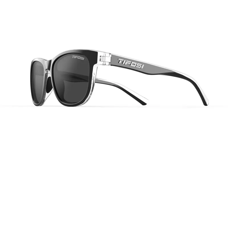 Tifosi Swank Single Lens Sunglasses - Onyx Clear/Smoke Lens-3
