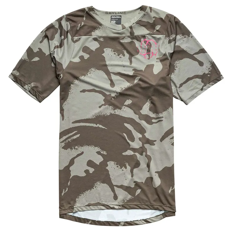 Troy Lee Designs Skyline Men's Short Sleeve Jersey - Shadow Camo Olive