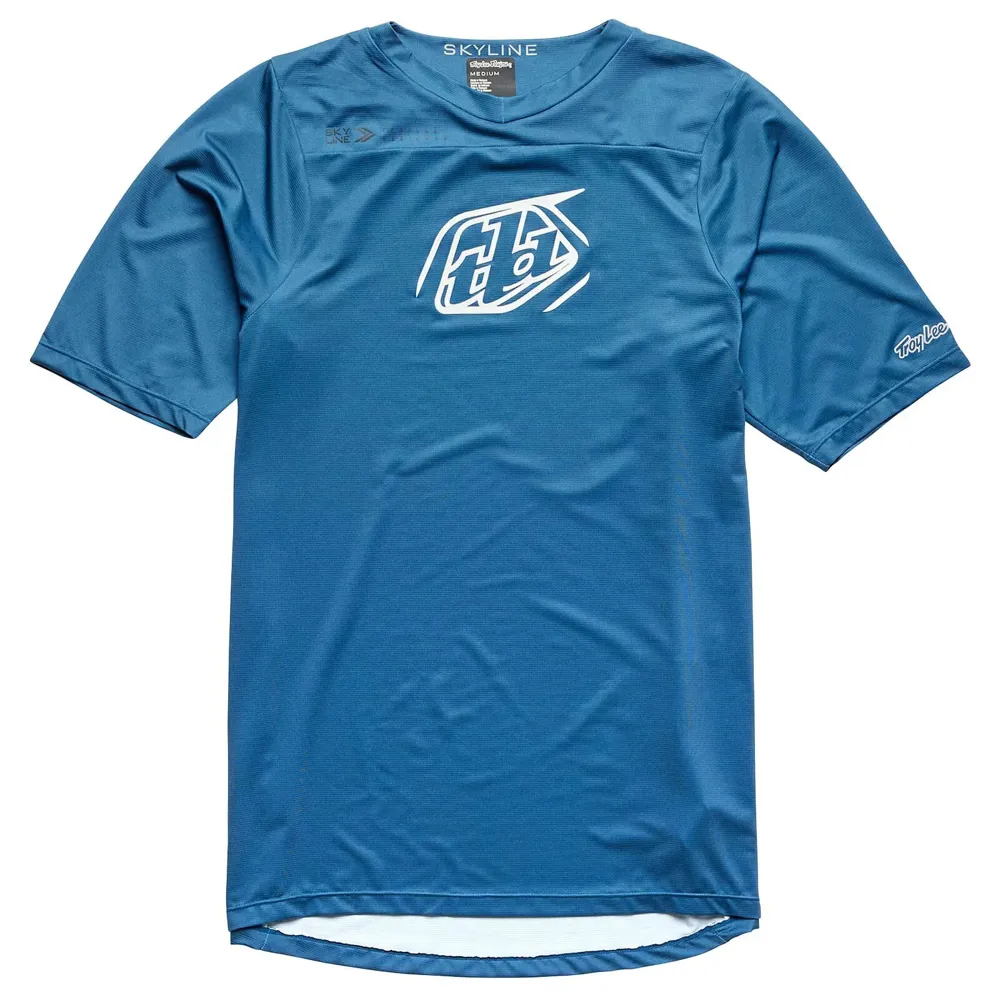 uPRISE Bikes Troy Lee Designs Skyline Men's Short Sleeve Jersey - Iconic Indigo | Price match, 365 day return s, 18-Month Warranty, Finance Available & Free UK Delivery