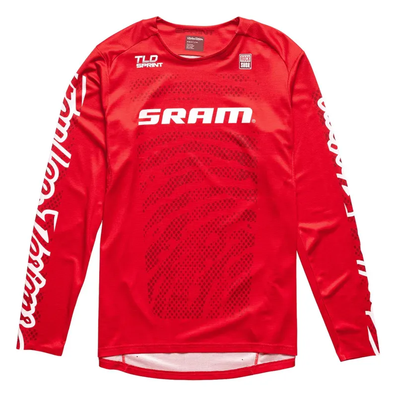 Troy Lee Designs Sprint Men's Long Sleeve Jersey - SRAM Shifted Red