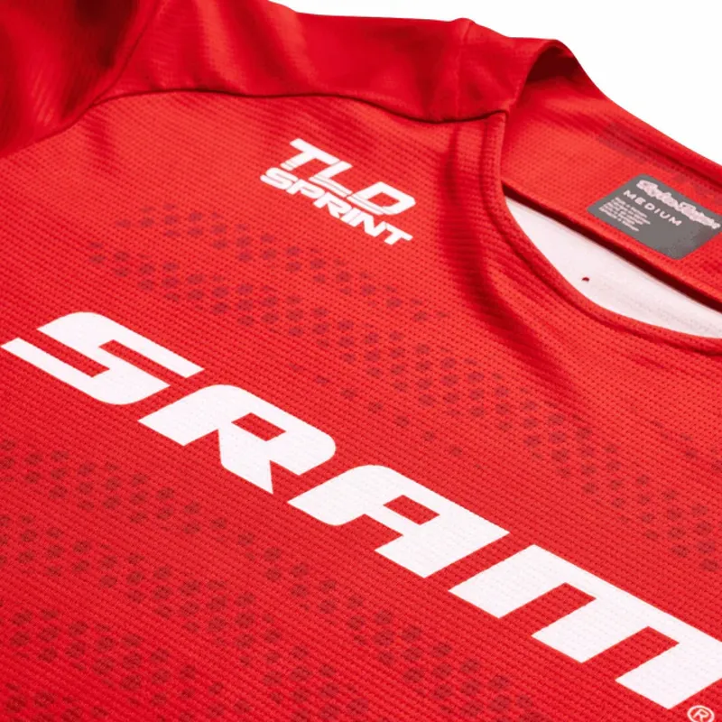 Troy Lee Designs Sprint Men's Long Sleeve Jersey - SRAM Shifted Red-1