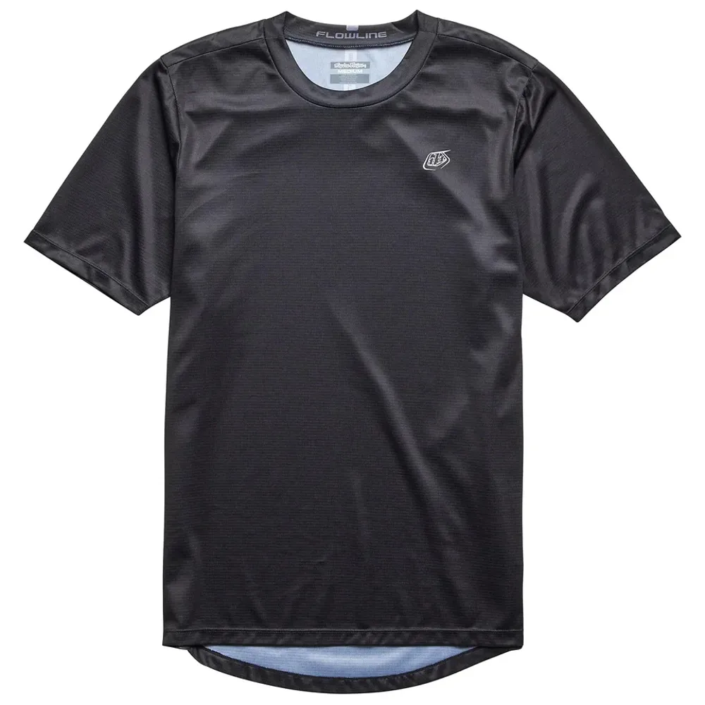 uPRISE Bikes Troy Lee Designs Flowline Men's Short Sleeve Jersey - Solid Black | Price match, 365 day return s, 18-Month Warranty, Finance Available & Free UK Delivery