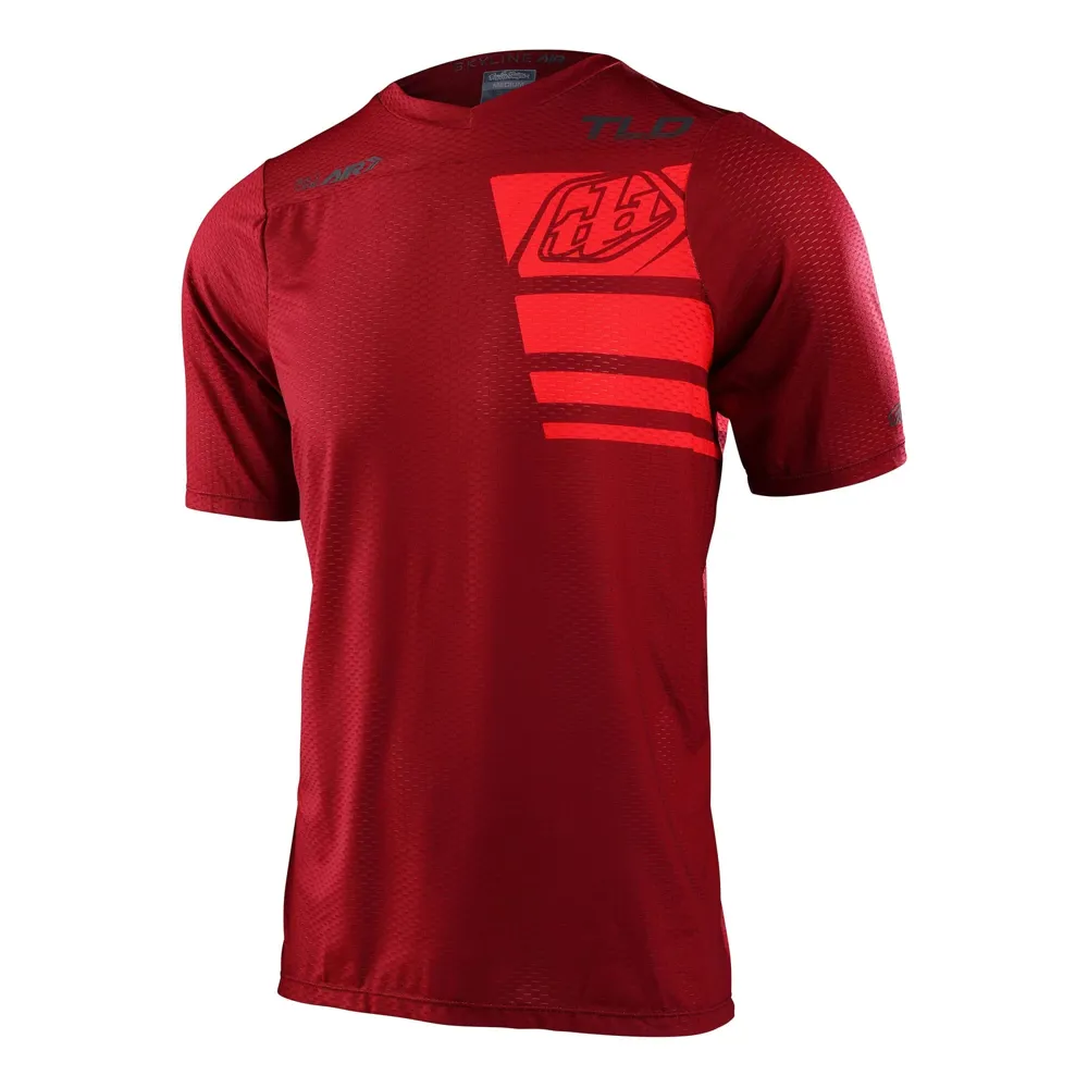 uPRISE Bikes Troy Lee Designs Skyline Air Men's Short Sleeve Jersey - Stacks Syrah | Price match, 365 day return s, 18-Month Warranty, Finance Available & Free UK Delivery