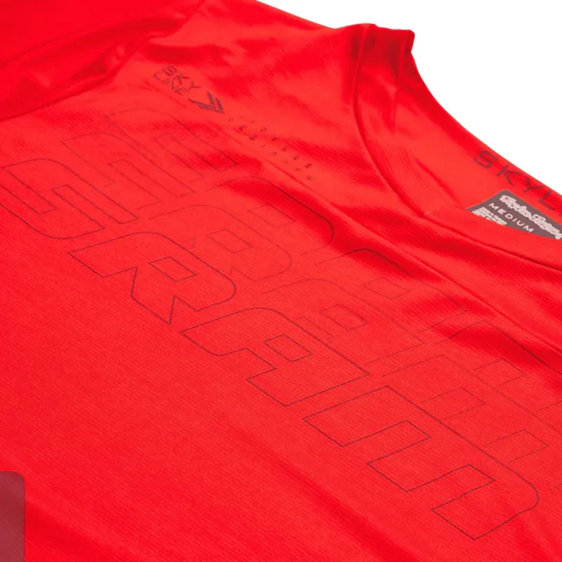 Troy Lee Designs Skyline Men's Long Sleeve Jersey - SRAM Eagle One Red-1