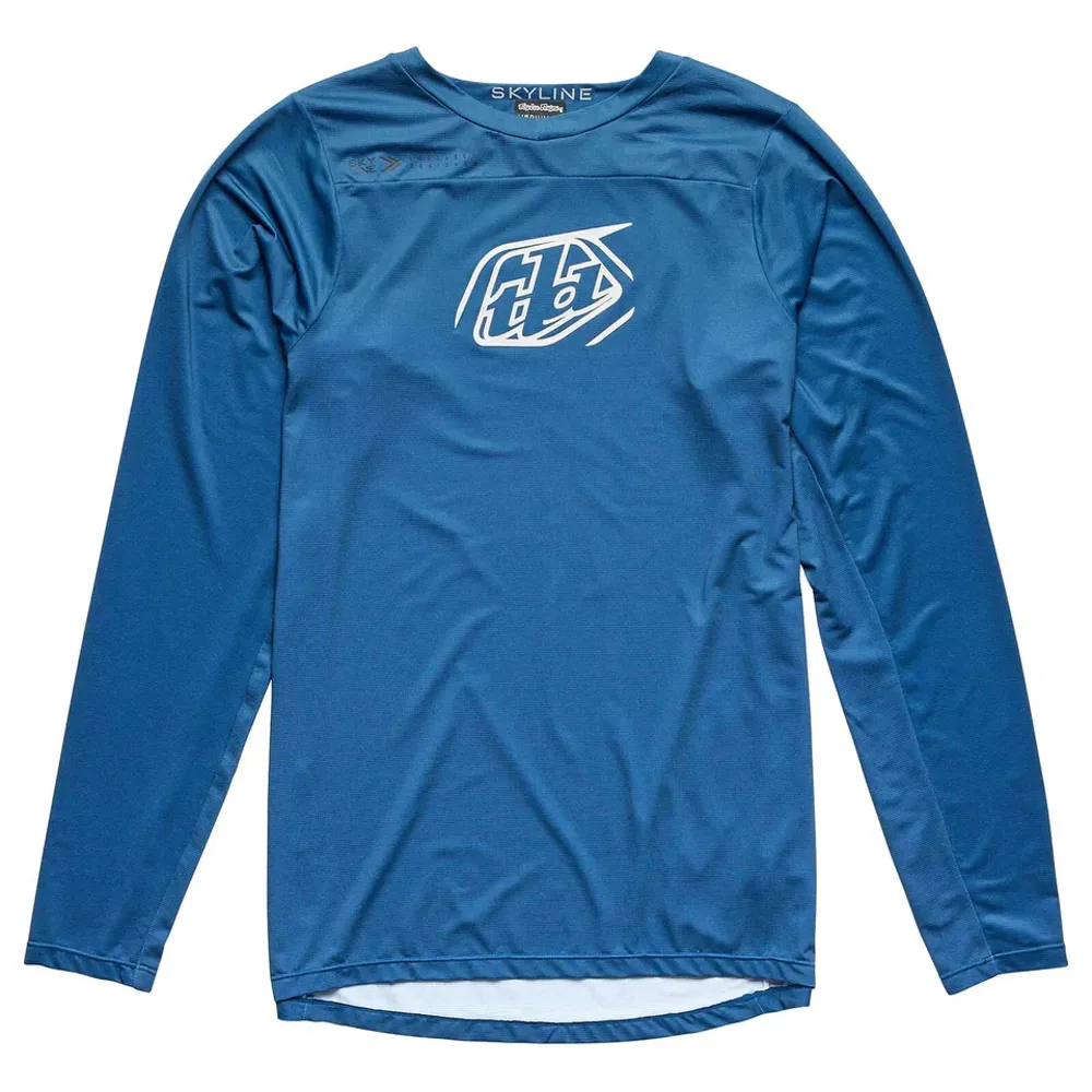 uPRISE Bikes Troy Lee Designs Skyline Men's Long Sleeve Jersey - Iconic Indigo | Price match, 365 day return s, 18-Month Warranty, Finance Available & Free UK Delivery