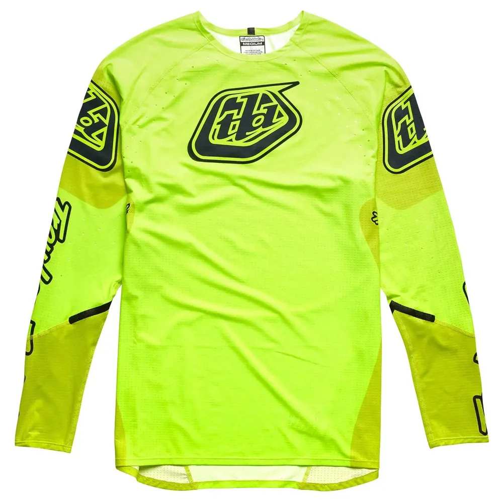 uPRISE Bikes Troy Lee Designs Sprint Ultra Men's Long Sleeve Jersey - Sequence Yellow | Price match, 365 day return s, 18-Month Warranty, Finance Available & Free UK Delivery