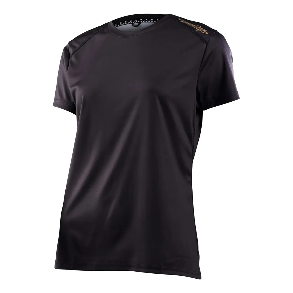uPRISE Bikes Troy Lee Designs Lilium Women's Short Sleeve Jersey - Solid - Black | Price match, 365 day return s, 18-Month Warranty, Finance Available & Free UK Delivery