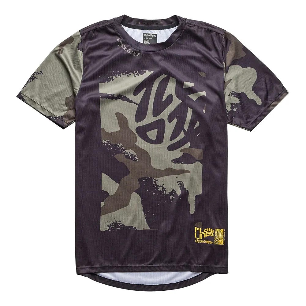 uPRISE Bikes Troy Lee Designs Flowline Youth Short Sleeve Jersey - Confined Black | Price match, 365 day return s, 18-Month Warranty, Finance Available & Free UK Delivery