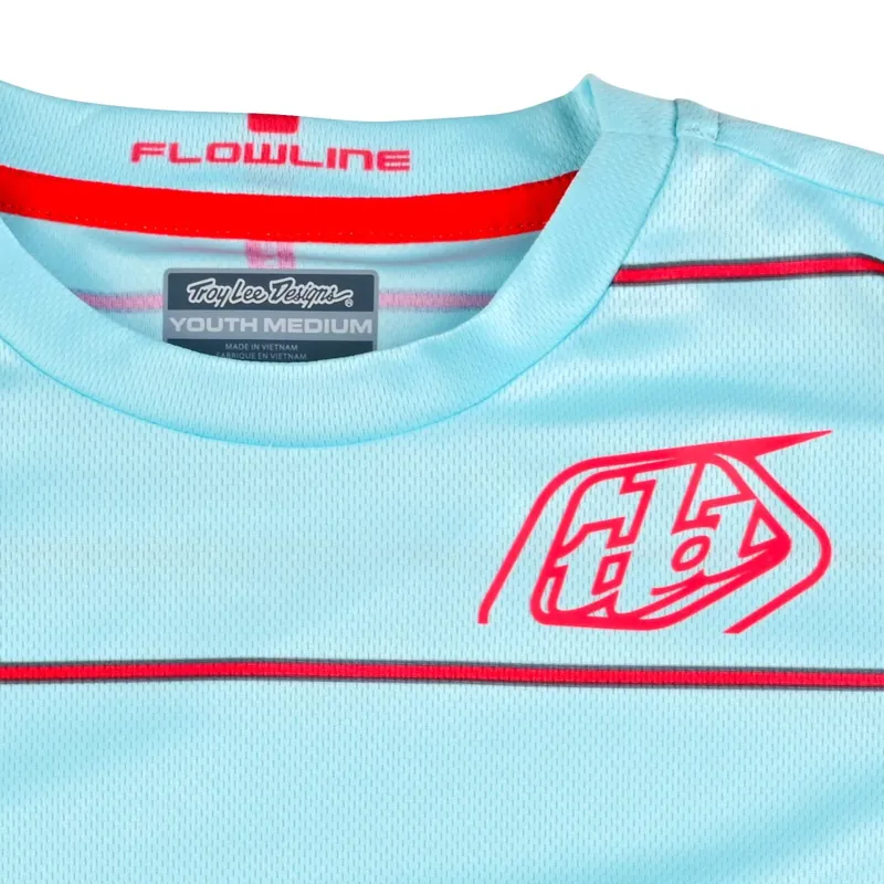 Troy Lee Designs Flowline Youth Short Sleeve Jersey - Revert Water-1