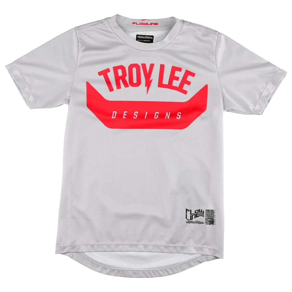 uPRISE Bikes Troy Lee Designs Flowline Youth Short Sleeve Jersey - Aircore Cement | Price match, 365 day return s, 18-Month Warranty, Finance Available & Free UK Delivery