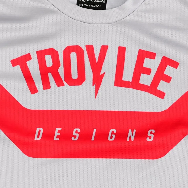 Troy Lee Designs Flowline Youth Short Sleeve Jersey - Aircore Cement-1