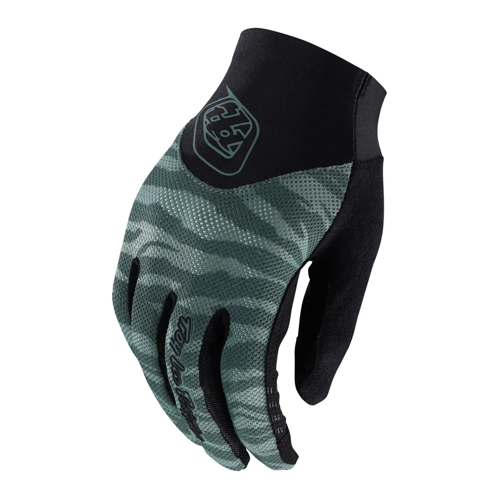 uPRISE Bikes Troy Lee Designs Ace 2.0 Women's Long Finger Gloves - Tiger Steel Green | Price match, 365 day return s, 18-Month Warranty, Finance Available & Free UK Delivery