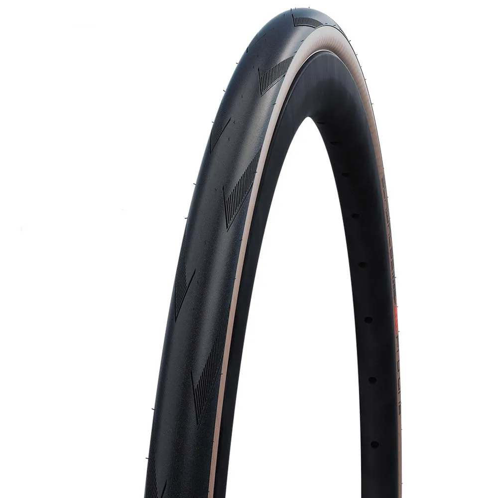 uPRISE Bikes Schwalbe Pro One TT Evo Folding TLE Road Bike Tyre - Black/Tan | Price match, 365 day return s, 18-Month Warranty, Finance Available & Free UK Delivery