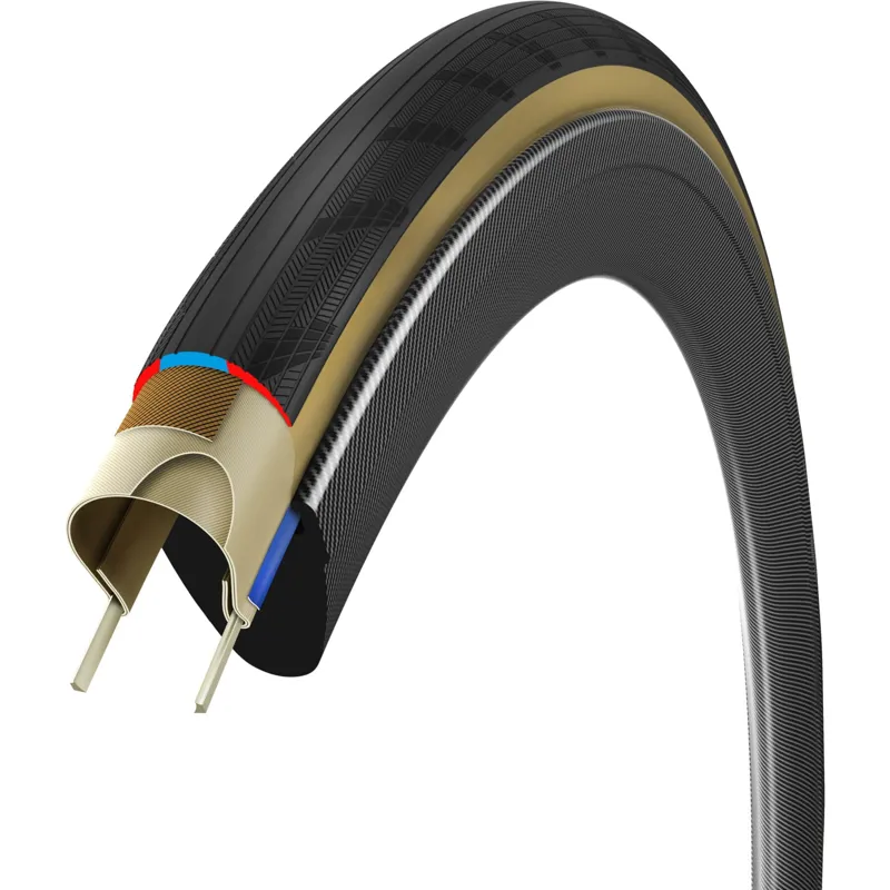 Vittoria Corsa Pro Control Folding Tubeless Ready Road Tyre - Black/Tan-2