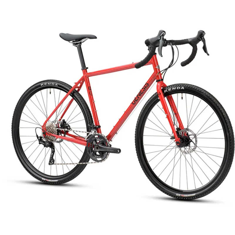 Genesis Croix De Fer 20 Gravel Road Bike - Red-1