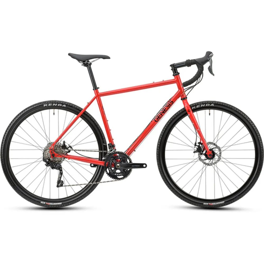 uPRISE Bikes Genesis Croix De Fer 20 Gravel Road Bike - Red | Price match, 365 day return s, 18-Month Warranty, Finance Available & Free UK Delivery