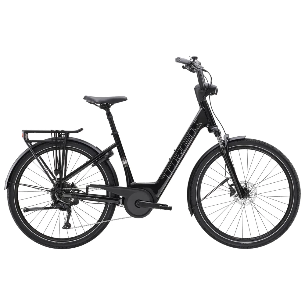 uPRISE Bikes Trek Verve+ 2 Lowstep 400Wh 2026 Electric Hybrid Bike - Trek Black | Price match, 365 day return s, 18-Month Warranty, Finance Available & Free UK Delivery
