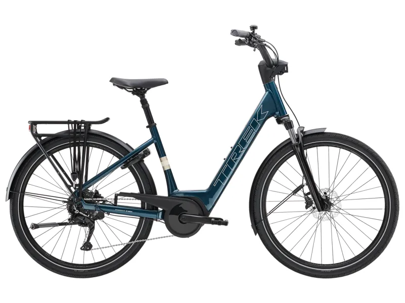 Trek Verve+ 2 Lowstep 400Wh 2026 Electric Hybrid Bike - Dark Aquatic