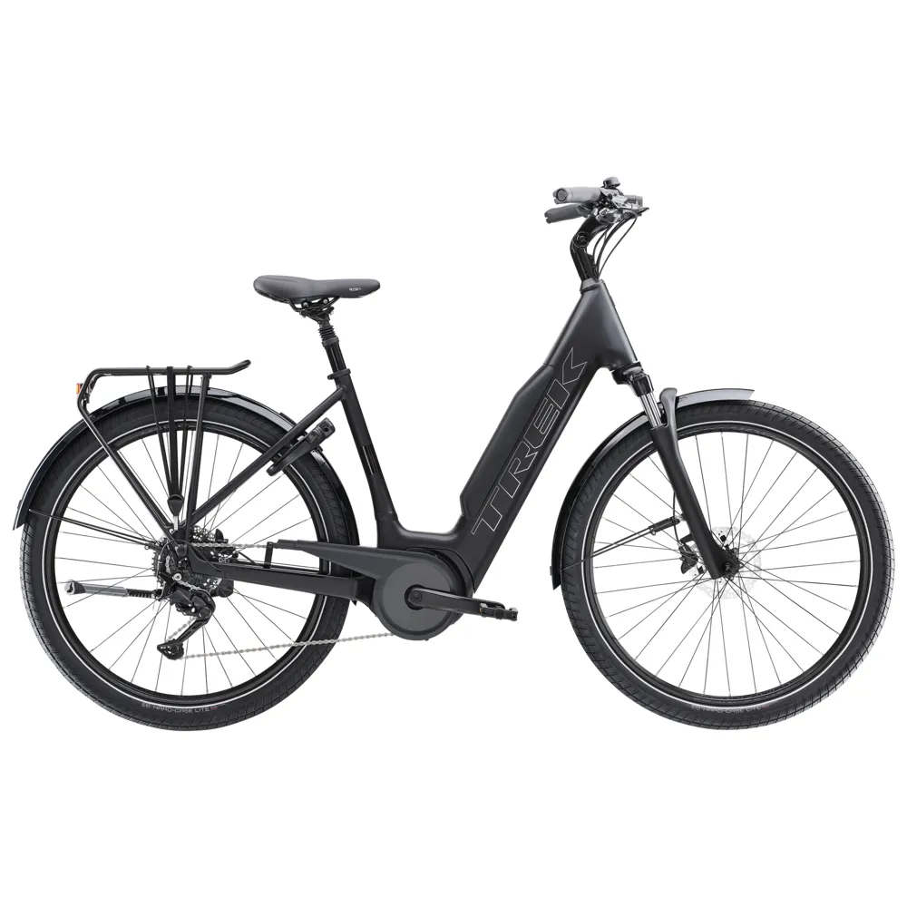 uPRISE Bikes Trek Verve+ 3 800wh Lowstep 2026 Electric Hybrid Bike - Trek Black | Price match, 365 day return s, 18-Month Warranty, Finance Available & Free UK Delivery