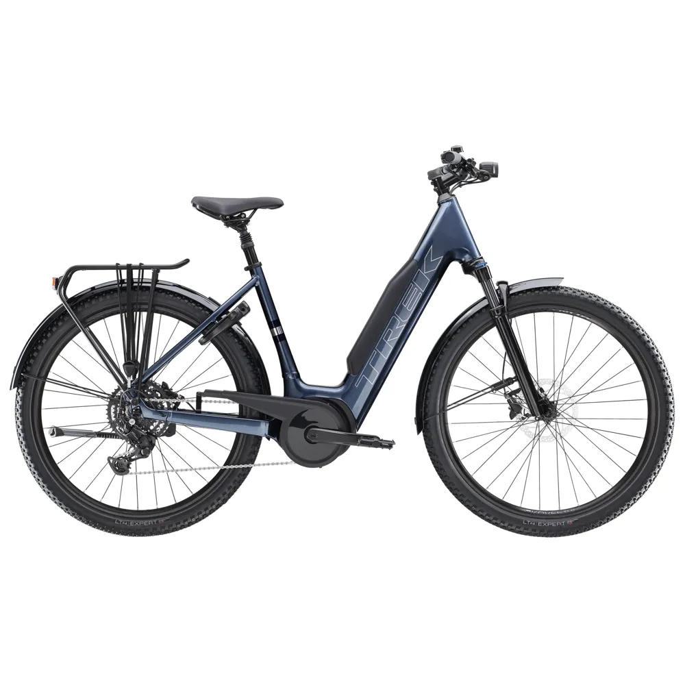 uPRISE Bikes Trek Verve+ 4 800wh Lowstep 2026 Electric Hybrid Bike - Galactic Grey | Price match, 365 day return s, 18-Month Warranty, Finance Available & Free UK Delivery
