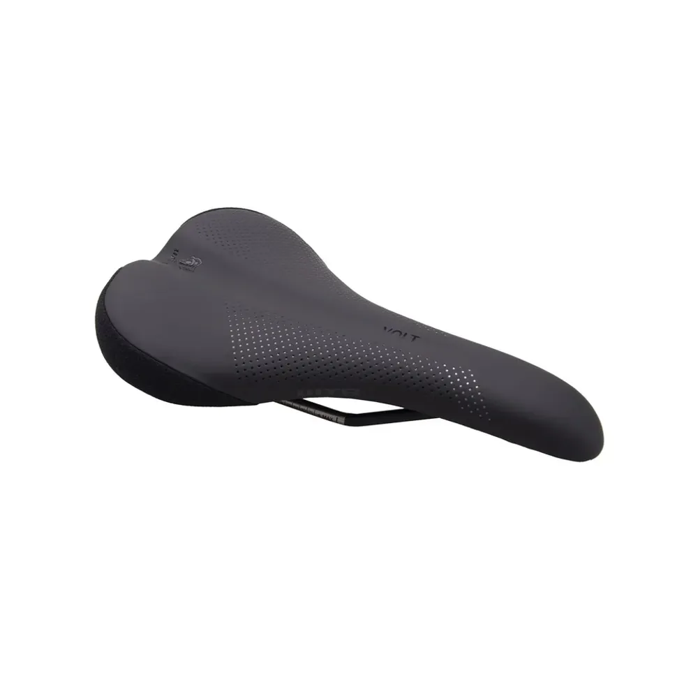 uPRISE Bikes WTB Volt Wide Saddle - Titanium Rails - Black | Price match, 365 day return s, 18-Month Warranty, Finance Available & Free UK Delivery