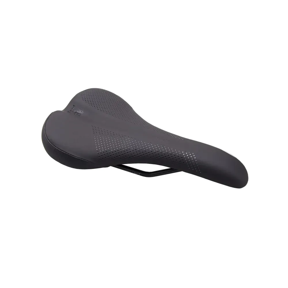 uPRISE Bikes WTB Volt Wide Saddle - Steel Rails - Black | Price match, 365 day return s, 18-Month Warranty, Finance Available & Free UK Delivery