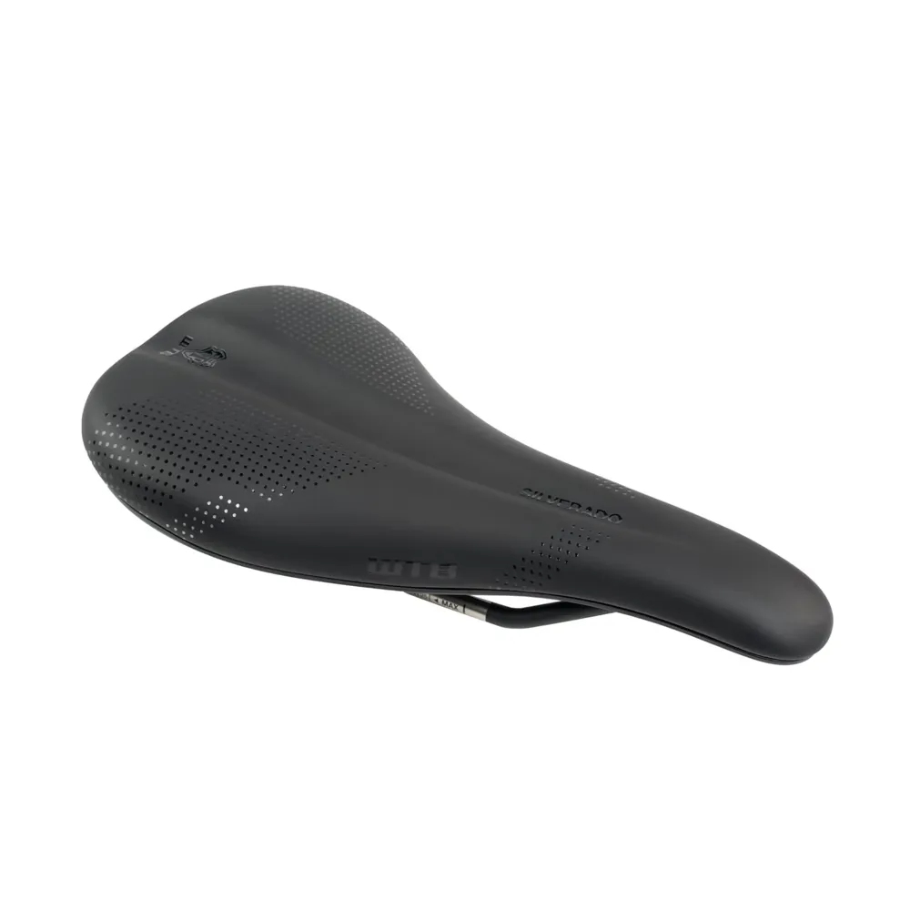 uPRISE Bikes WTB Silverado 265 Saddle - Medium - Titanium Rails - Black | Price match, 365 day return s, 18-Month Warranty, Finance Available & Free UK Delivery