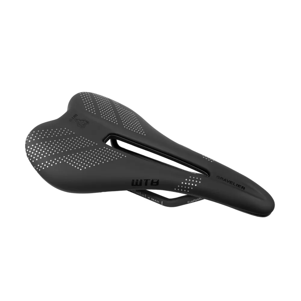uPRISE Bikes WTB Gravelier Saddle - Carbon Rails - Black | Price match, 365 day return s, 18-Month Warranty, Finance Available & Free UK Delivery