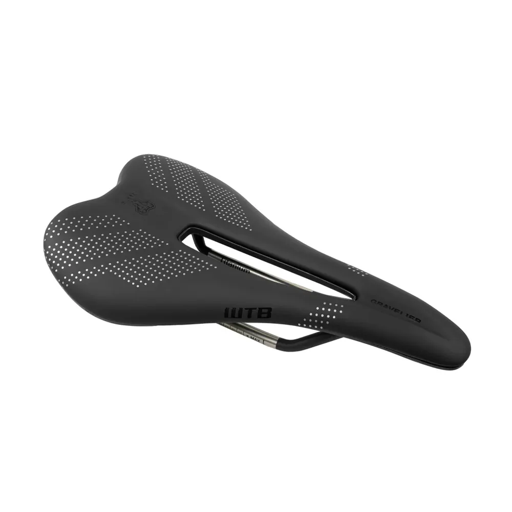 uPRISE Bikes WTB Gravelier Saddle - Titanium Rails - Black | Price match, 365 day return s, 18-Month Warranty, Finance Available & Free UK Delivery