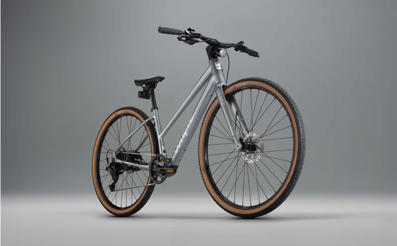 Whyte RheO 2 Step-Through 2025 Electric Hybrid Bike - Gloss Silver-1