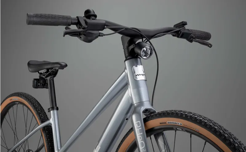 Whyte RheO 2 Step-Through 2025 Electric Hybrid Bike - Gloss Silver-9