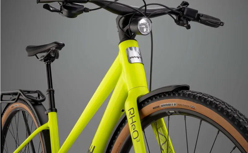 Whyte RheO 3 Step-Thru 2025 Unisex Electric Hybrid Bike - Gloss Lime-8