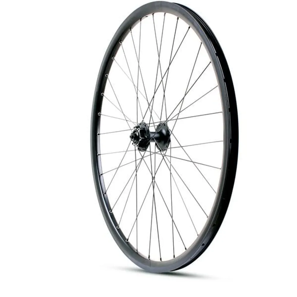 uPRISE Bikes M Part Wheels M Part Shimano Deore 6 Bolt Hub QR 100mm 700c TLR Rim Gravel Front Wheel - Black | Price match, 365 day return s, 18-Month Warranty, Finance Available & Free UK Delivery