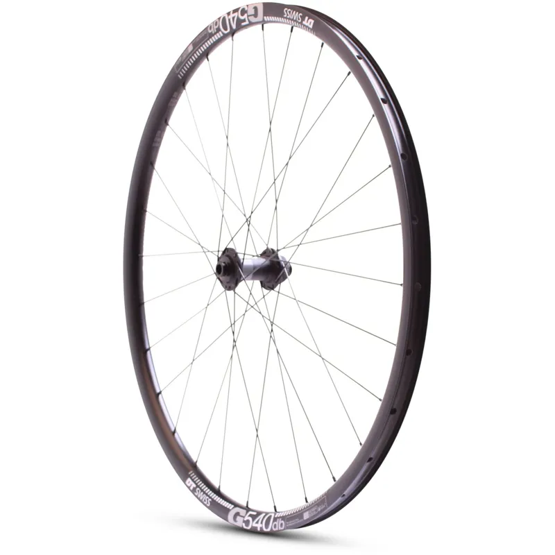 M Part DT 370 CL Hub G 540 TLR 700c Rim Gravel Front Wheel - Black-1