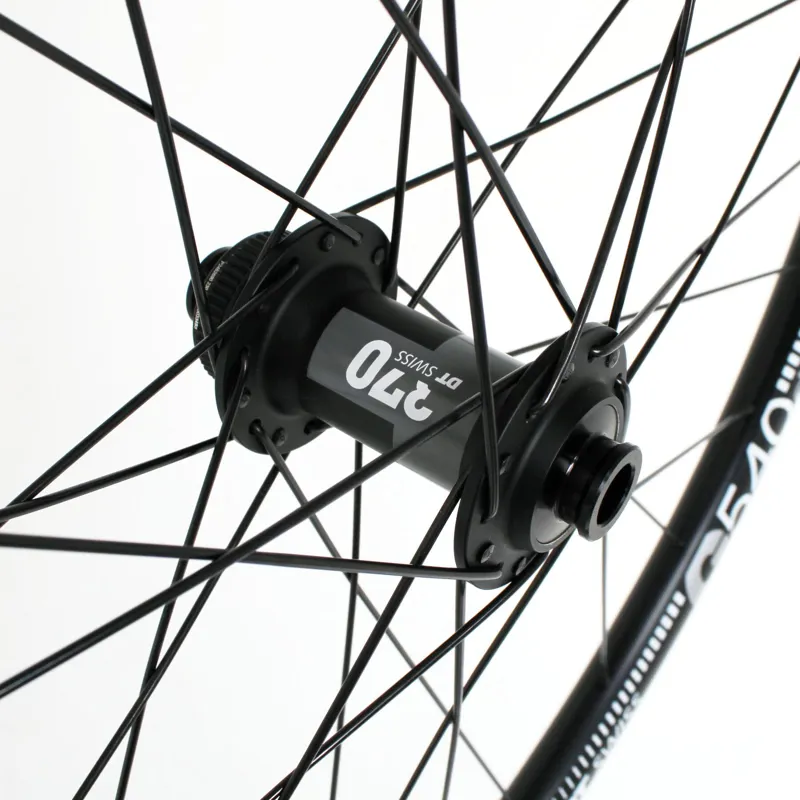 M Part DT 370 CL Hub G 540 TLR 700c Rim Gravel Front Wheel - Black-2