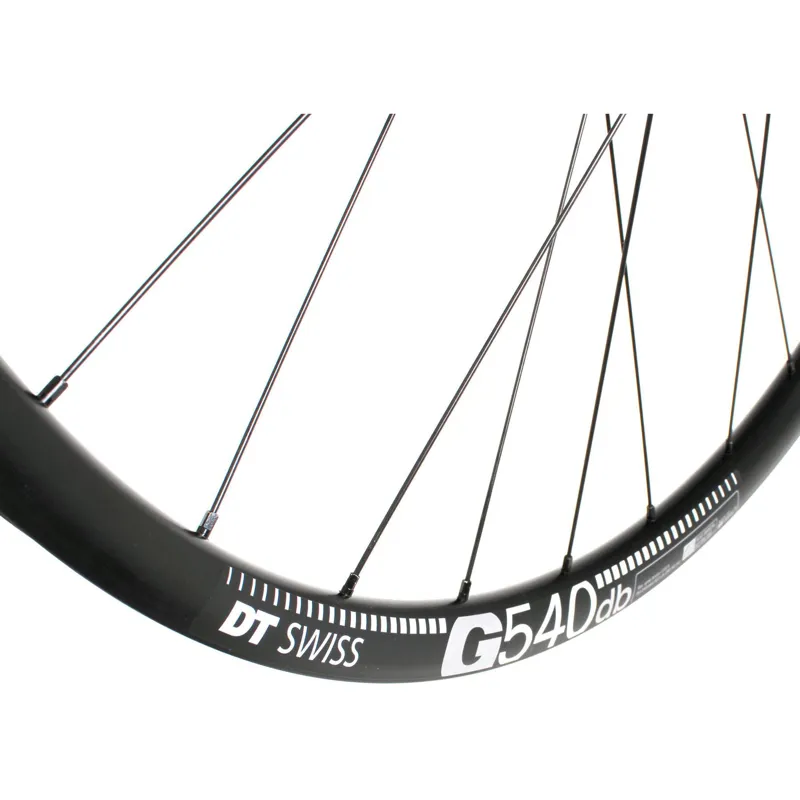 M Part DT 370 CL Hub G 540 TLR 700c Rim Gravel Front Wheel - Black-3
