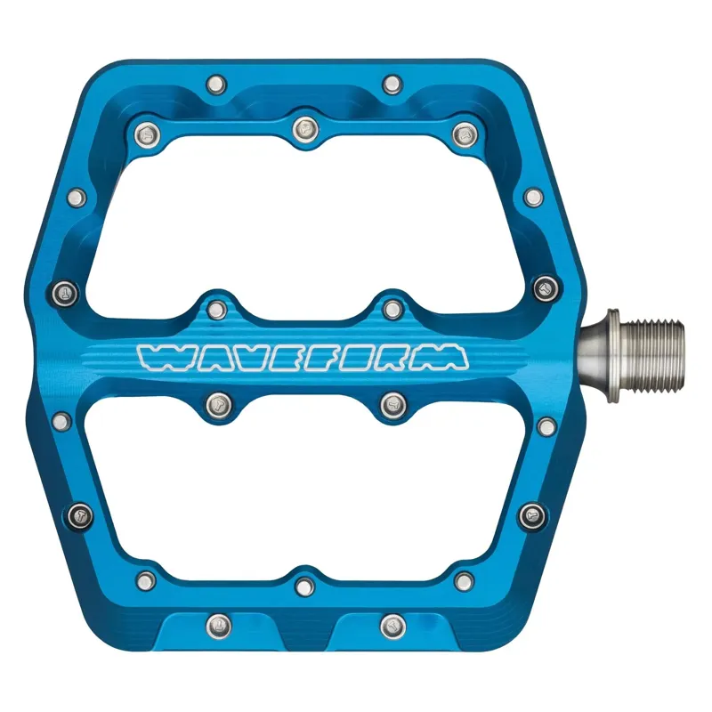 Wolf Tooth Waveform Flat MTB Pedals - Blue-1
